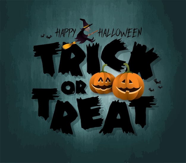 Ilustração vetorial de Halloween feliz