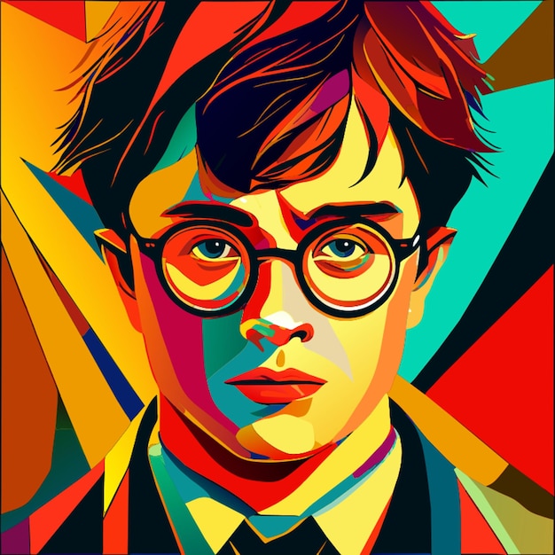 Ilustração vetorial de harry potter