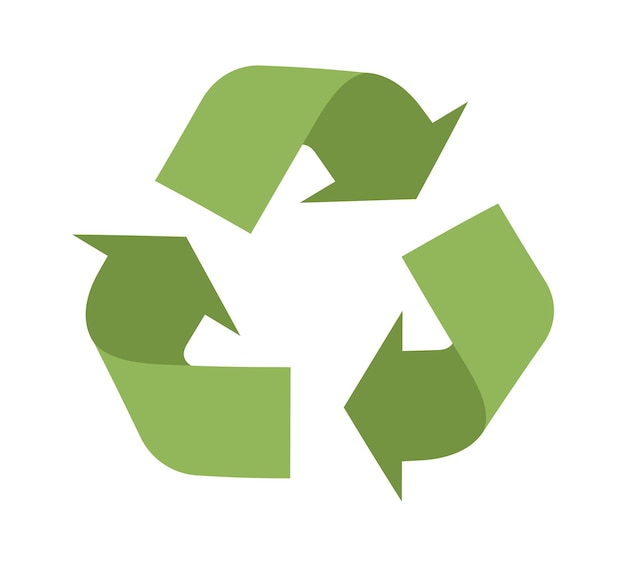 Ilustração vetorial de ícone de ambiente de reciclagem