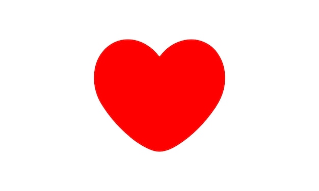 Ilustração vetorial de ícone de amor, vetor de coração vermelho para mídias sociais e aplicativos móveis