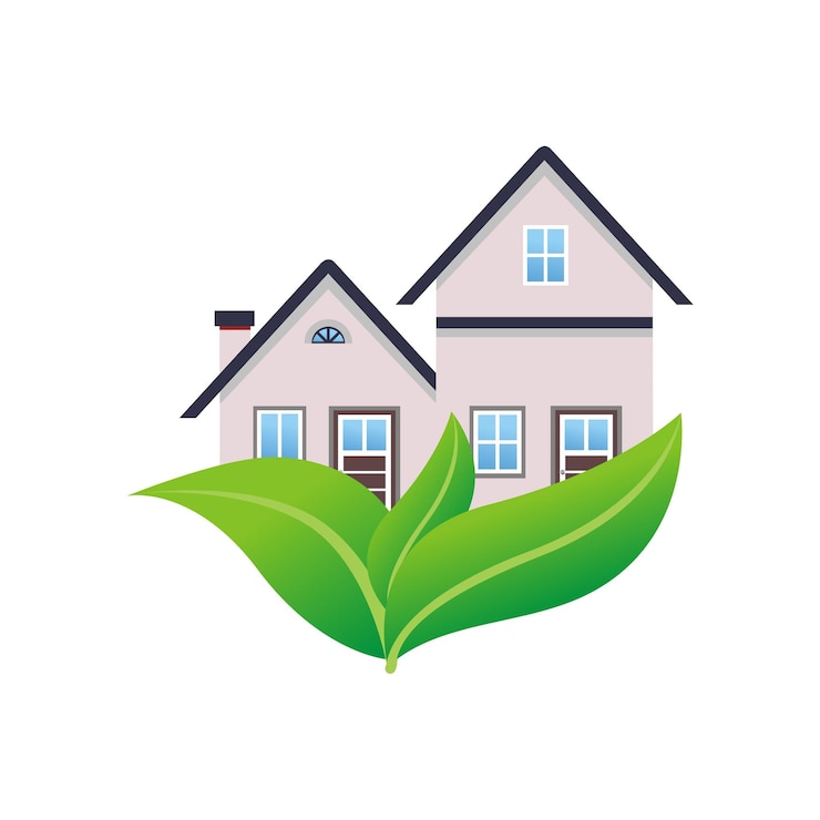 Vetor ilustração vetorial de ícone de casa detalhada isolada em fundo branco