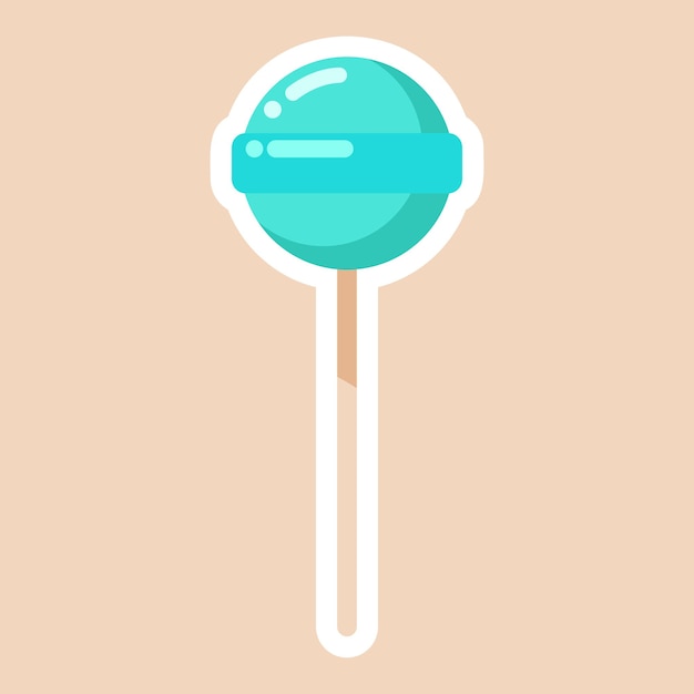 Ilustração vetorial de ícone de sobremesa de sorvete estilo desenho animado grátis para uso em design