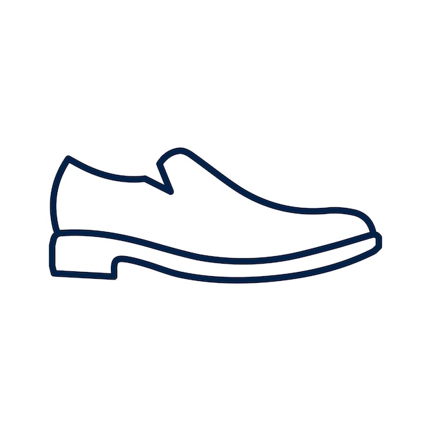 Ilustração vetorial de ícones de sapatos masculinos
