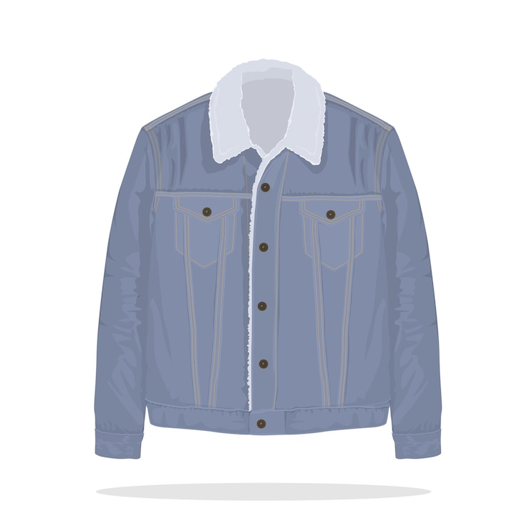 Vetor ilustração vetorial de jaqueta jeans levis