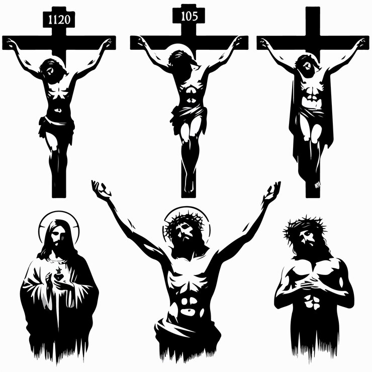 Ilustração vetorial de Jesus Cristo Deus religioso cristão