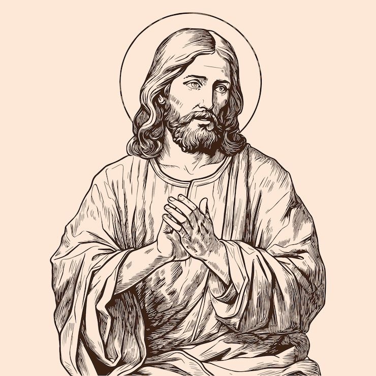 Vetor ilustração vetorial de jesus cristo