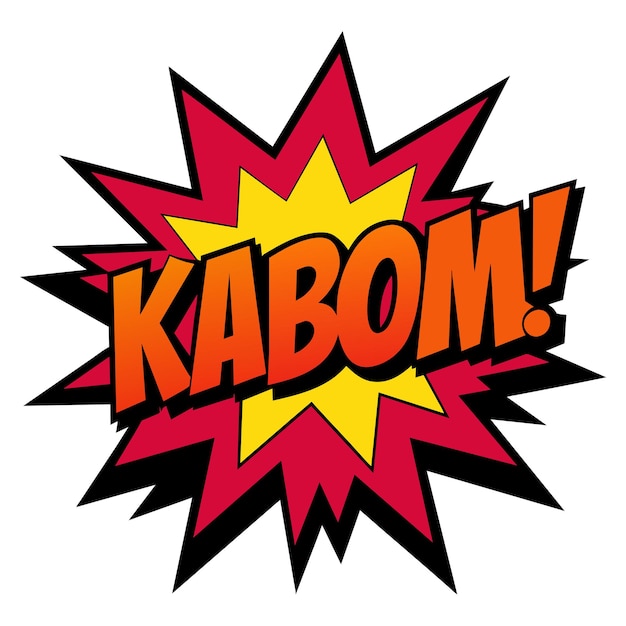 Vetor ilustração vetorial de kaboom splash