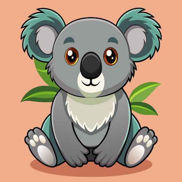 Vetor ilustração vetorial de koala