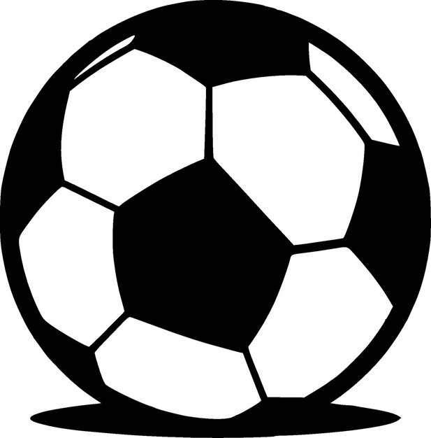 Vetor ilustração vetorial de logotipo minimalista e plano de futebol