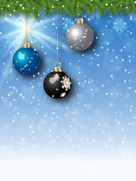 Ilustração vetorial de luxo de Natal e Ano Novo