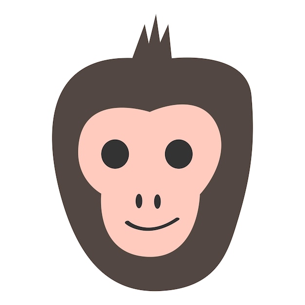 Vetor ilustração vetorial de macaco bonito