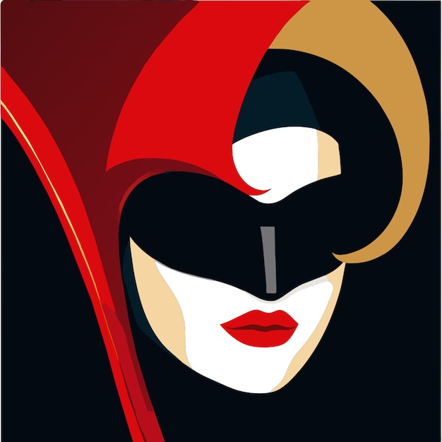 Ilustração vetorial de mascarada