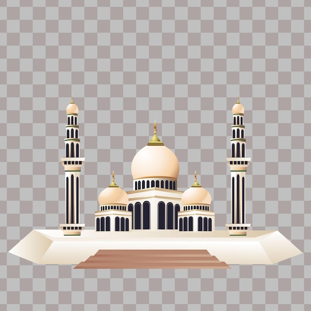 ilustração vetorial de mesquita para necessidades de design de ornamentos para eventos islâmicos