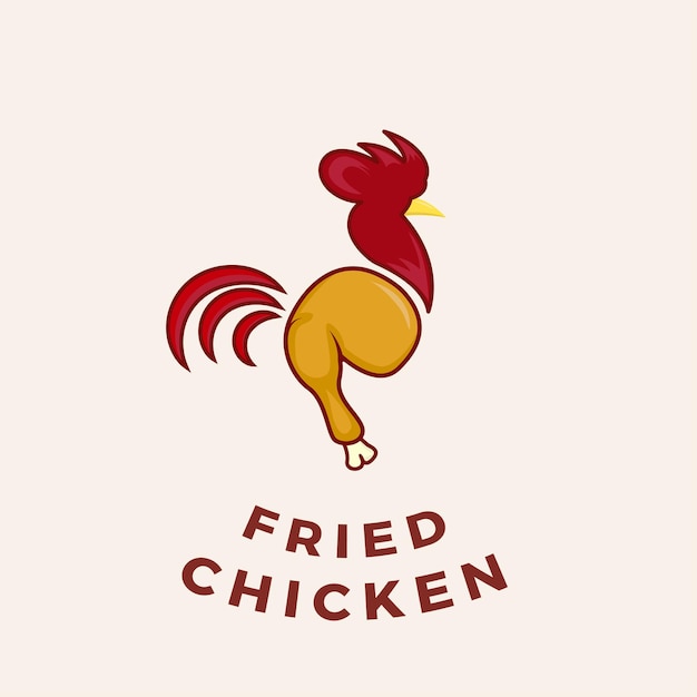 Ilustração vetorial de modelo de design de logotipo de frango