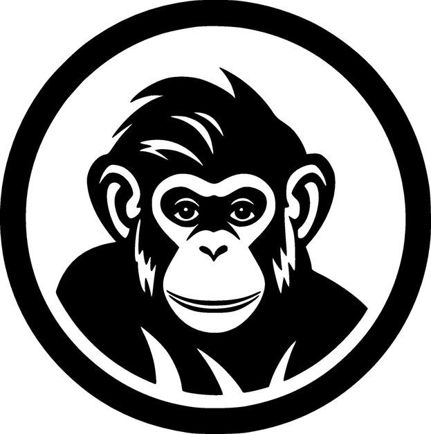 macaco vetor logotipo simples realista natureza primata África gorila sagui  chimpanzé arte desenhando ilustração selvagem animal 28335824 Vetor no  Vecteezy