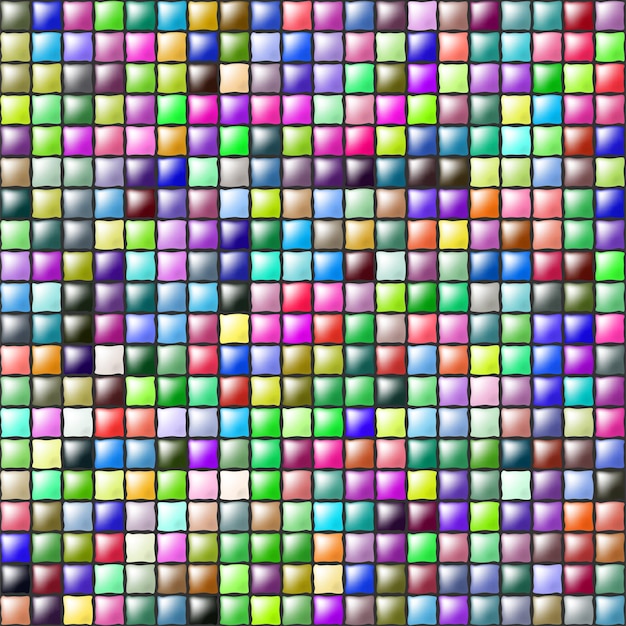 ilustração vetorial de mosaico colorido