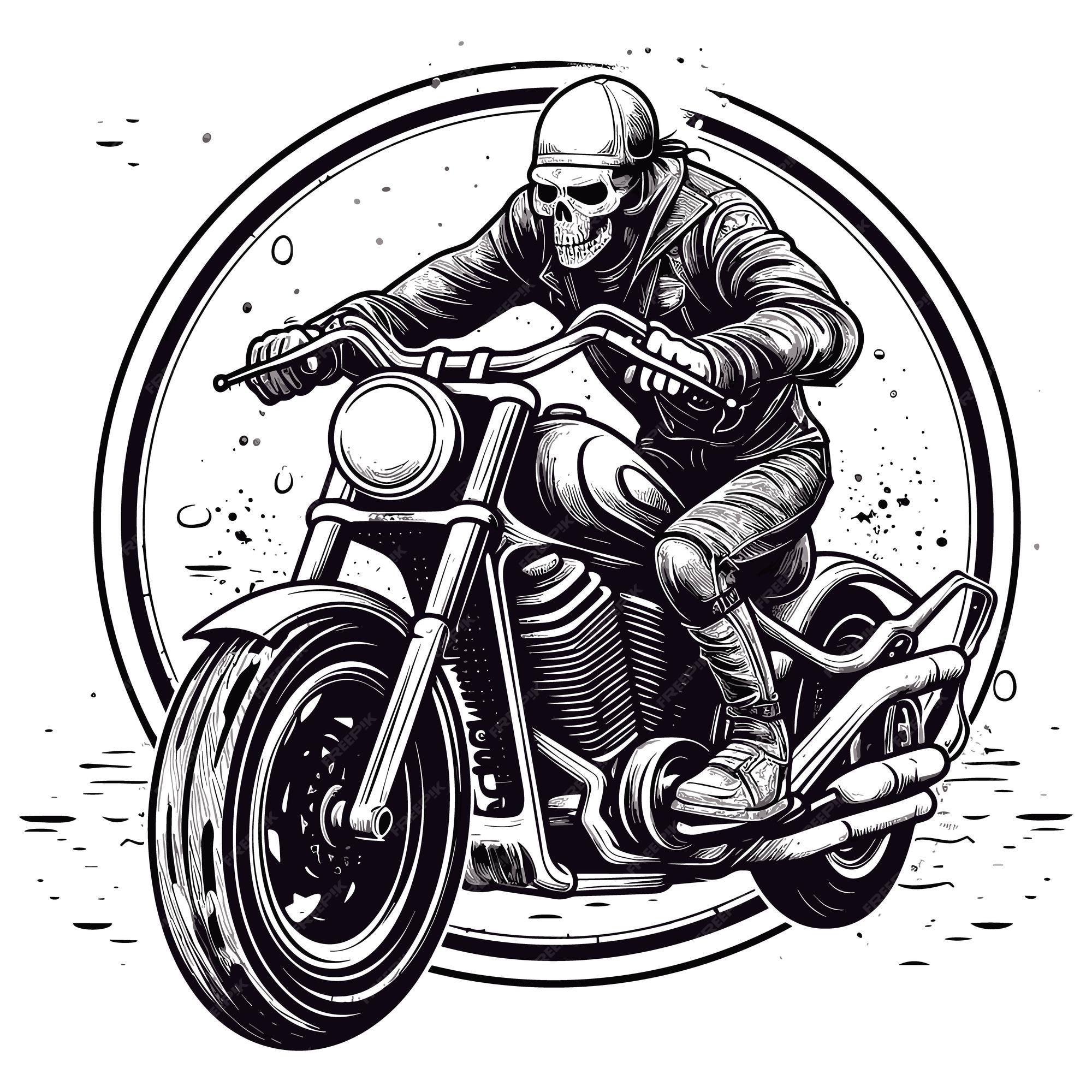 Desenho de ilustração vetorial transversal Moto imagem vetorial de  funwayillustration© 90454542