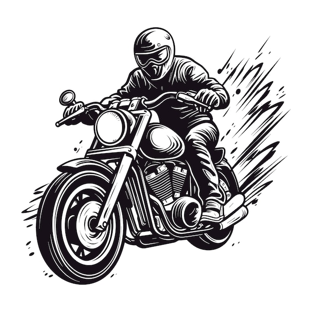 Desenho Ilustrativo Do Vetor Desportivo, a Preto E Branco, Da Chama Das  Motocicletas Ilustração do Vetor - Ilustração de perigo, moto: 213644420