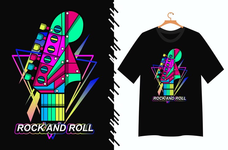 Vetor ilustração vetorial de música para design de camiseta