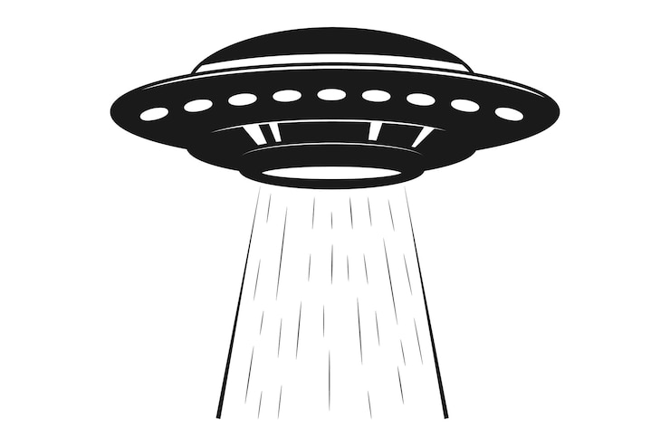 Ilustração vetorial de navio UFO