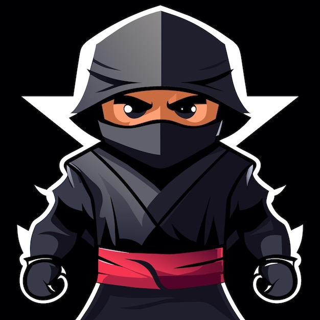 Vetor ilustração vetorial de ninja isolado