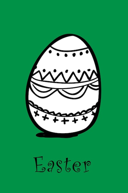 Ilustração vetorial de ovo de páscoa