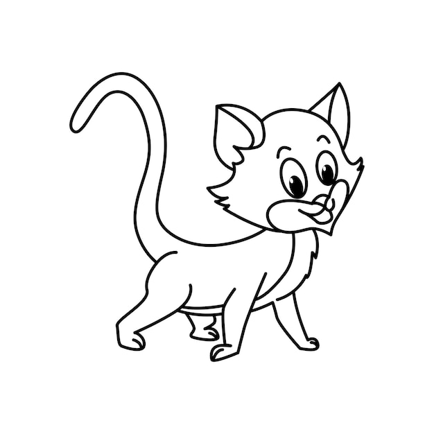 ilustração de gatinhos de desenho animado. focinhos fofos de gatos para  livros infantis, jogos, cartões postais. 8151199 Vetor no Vecteezy