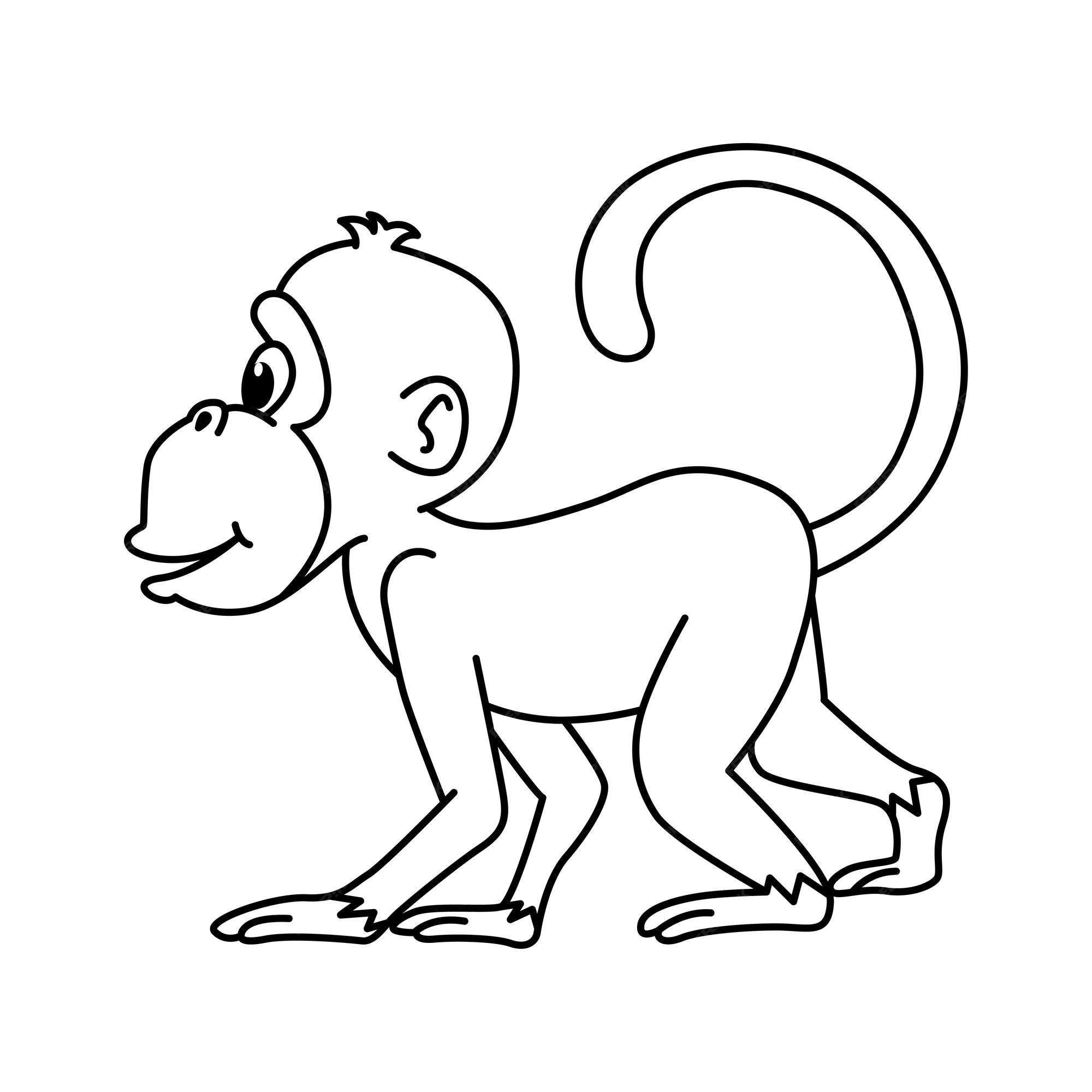 COMO DESENHAR UM MACACO FOFO 