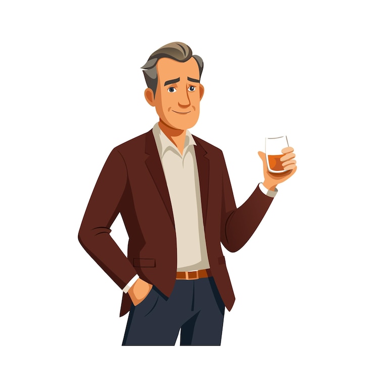 Vetor ilustração vetorial de personagens de homens bonitos profissionais