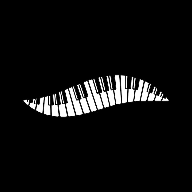 Ilustração vetorial de piano