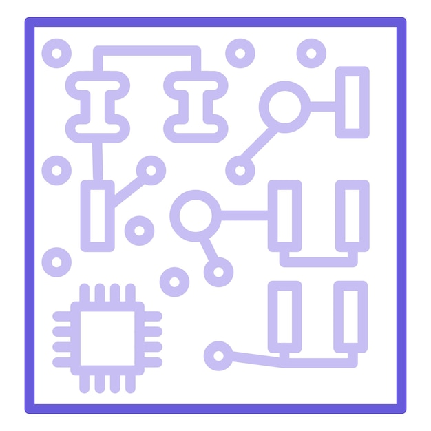 Vetor ilustração vetorial de placas de circuitos