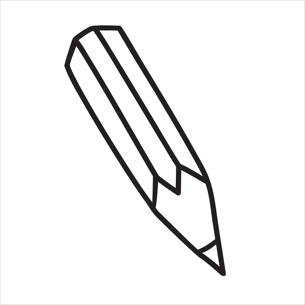 Ilustração vetorial de rabiscos de lápis isolada em fundo branco