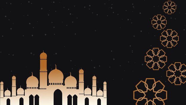 Ilustração vetorial de Ramadan Kareem fundo da celebração do feriado de Ramadan