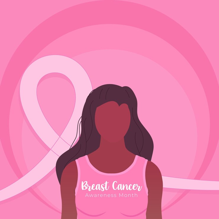 Vetor ilustração vetorial de retrato de mulher com fundo de fita rosa