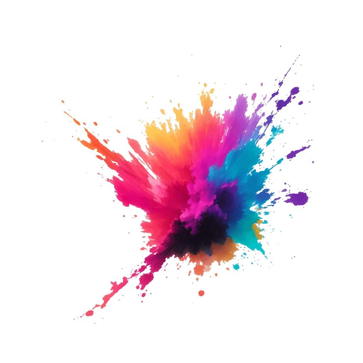 Vetor ilustração vetorial de salpicos de tinta coloridos
