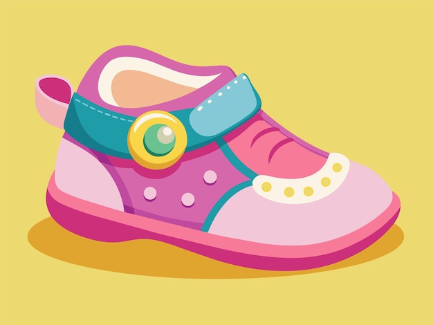 Ilustração vetorial de sapatos de bebê