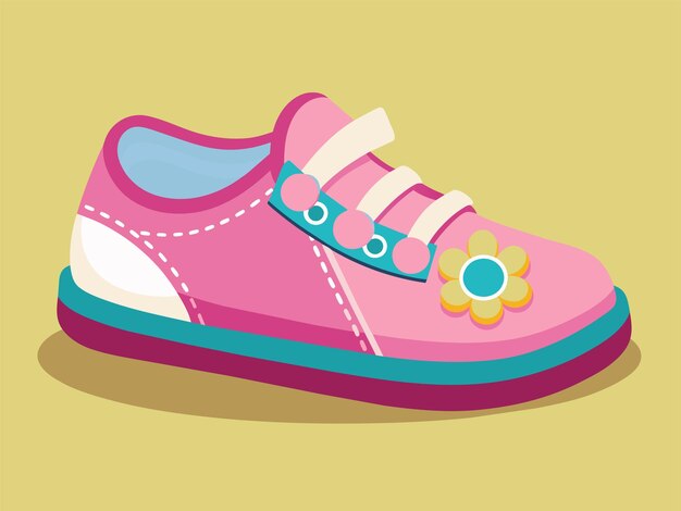 Vetor ilustração vetorial de sapatos de bebê