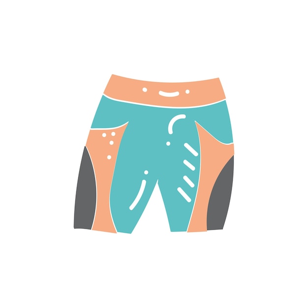 Ilustração vetorial de shorts esportivos