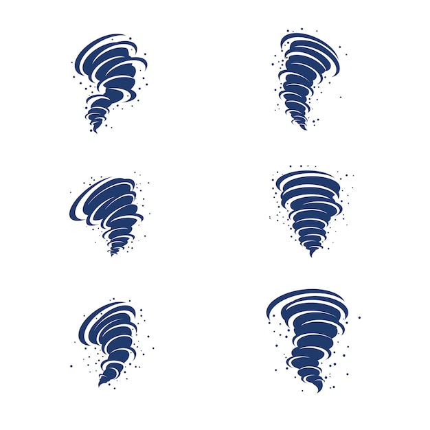 Ilustração vetorial de símbolo de tornado
