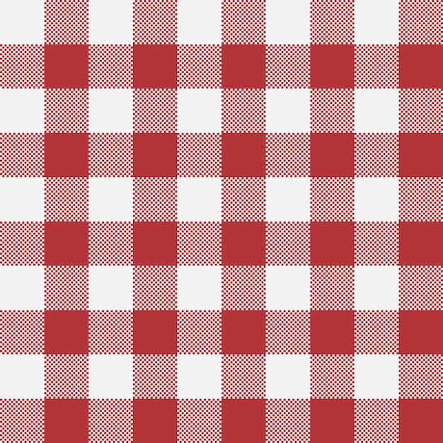 Vetor ilustração vetorial de toalha de mesa red_and_white