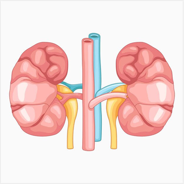 Vetor ilustração vetorial de um rim