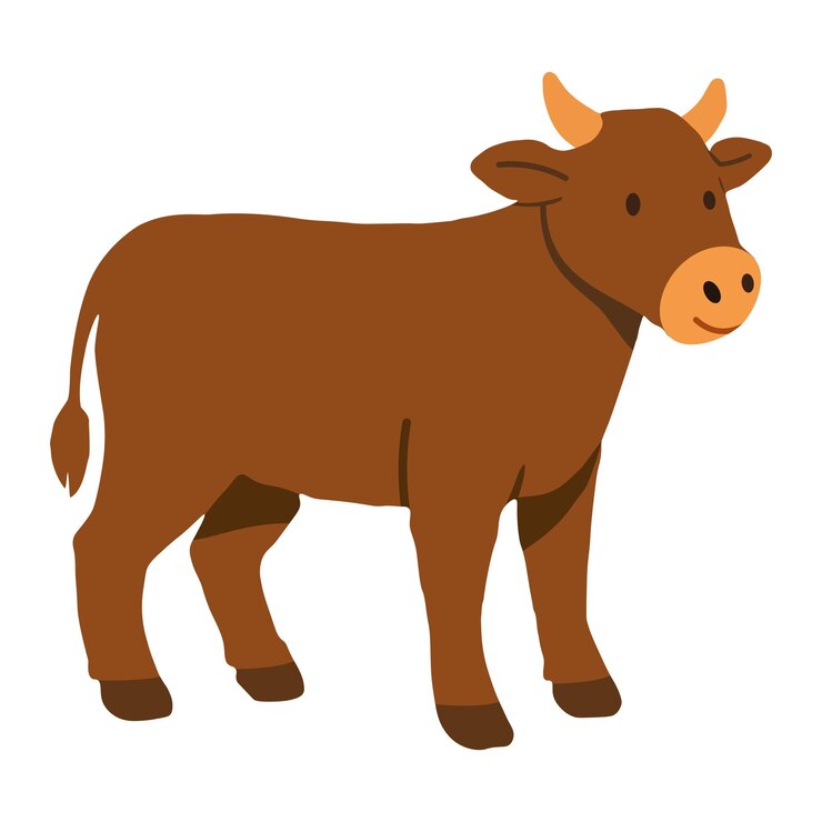 Vetor ilustração vetorial de vaca