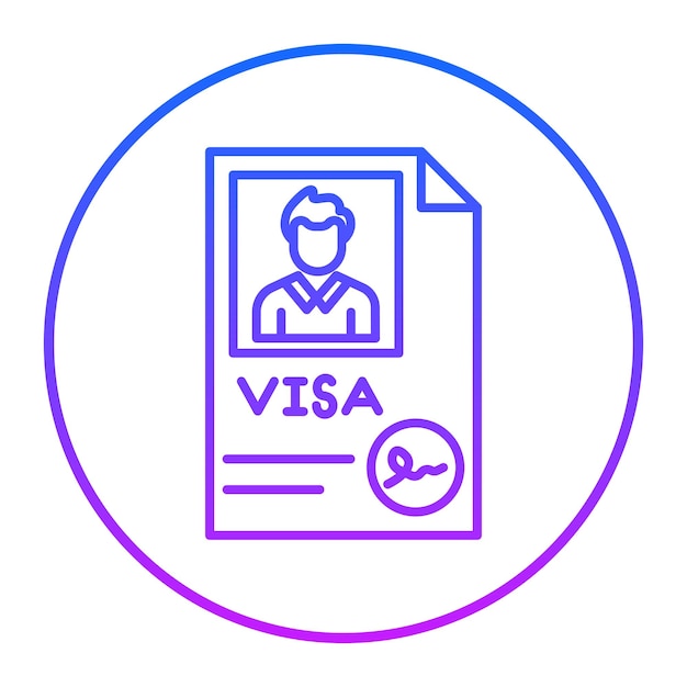 Vetor ilustração vetorial de visa