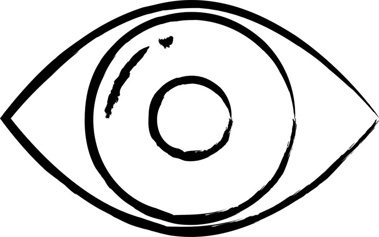 Vetor ilustração vetorial de visão desenhada à mão