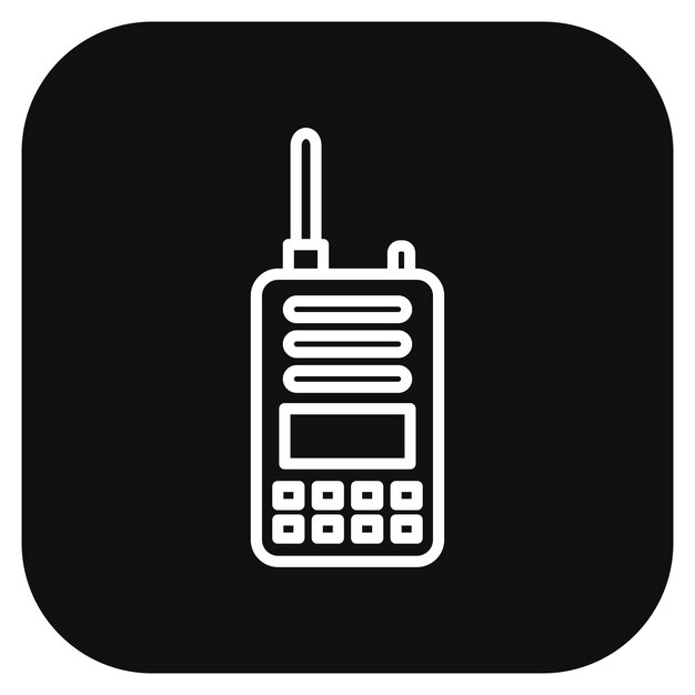 Vetor ilustração vetorial de walkie-talkie