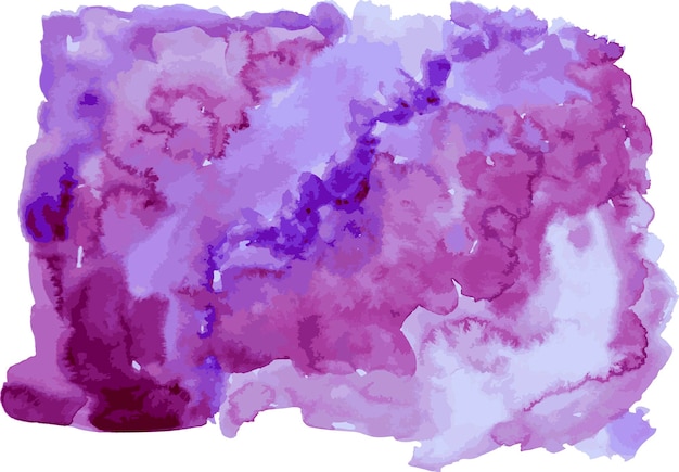 Ilustração vetorial desenhada à mão com gradiente violeta aquarela