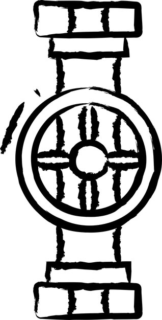 Ilustração vetorial desenhada à mão do obturador