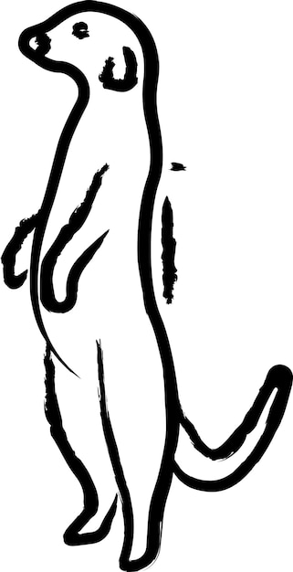 Ilustração vetorial desenhada à mão por meerkat