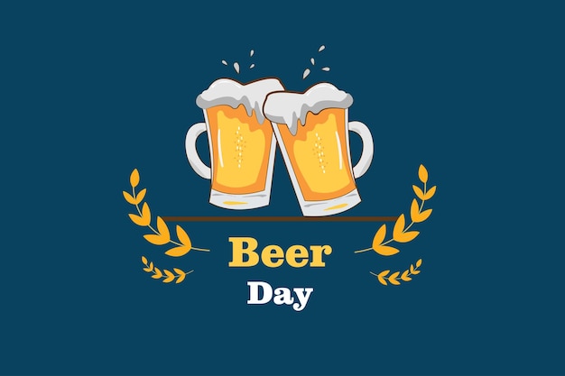ilustração vetorial dia da cerveja
