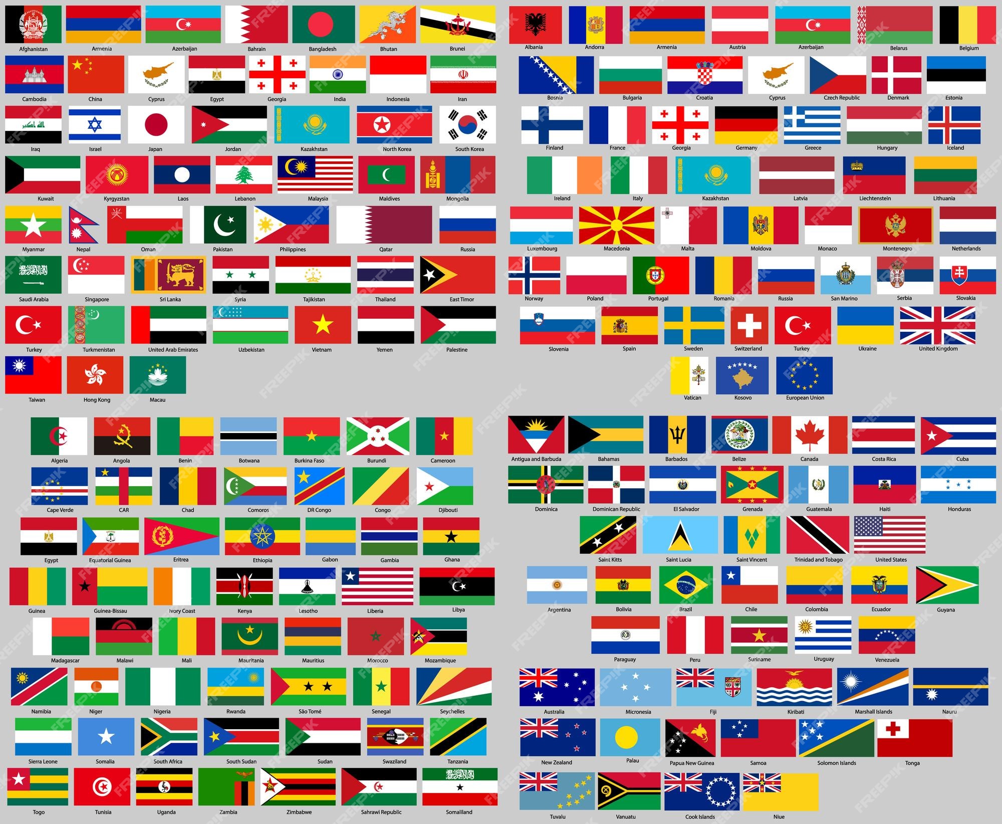 Jogo De Países Das Bandeiras Ilustração Stock - Ilustração de forma,  bandeira: 10281541